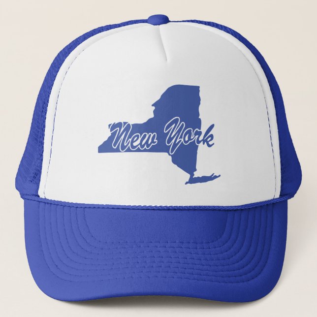 State Of New York Shape Trucker Hat (Front)