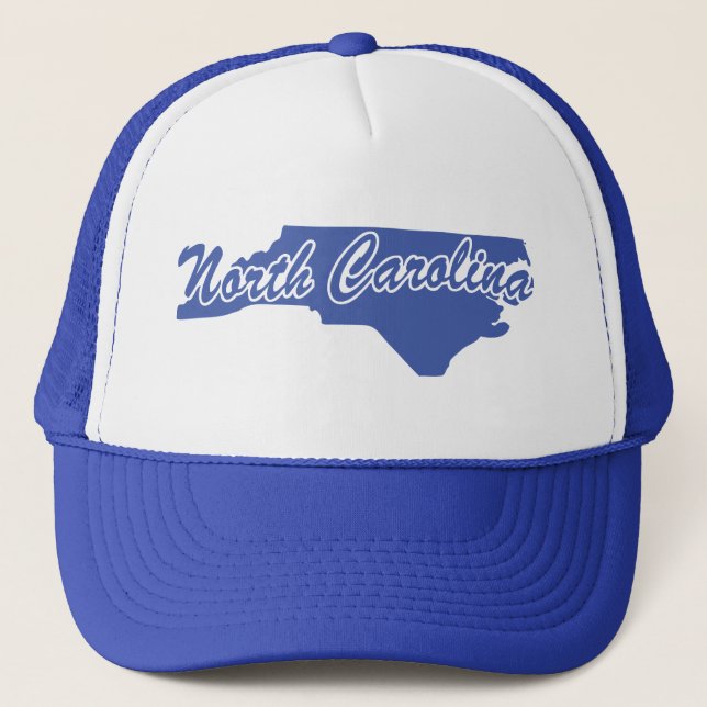 State Of North Carolina Shape Trucker Hat (Front)