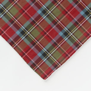 State of North Carolina Tartan Fleece Blanket