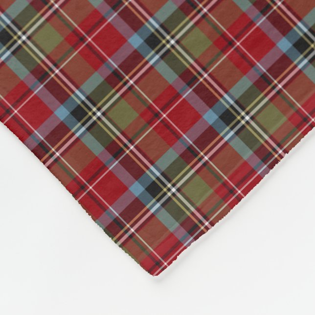 State of North Carolina Tartan Fleece Blanket (Corner)
