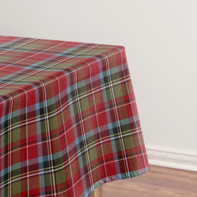 State of North Carolina Tartan Tablecloth (In Situ)
