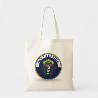 State of North Dakota Flag SEal Tote Bag