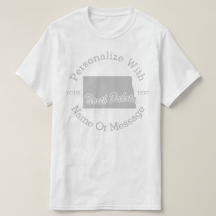 State Of North Dakota PERSONALIZED T-shirt