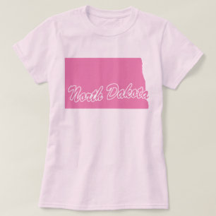 State Of North Dakota Shape T-shirt
