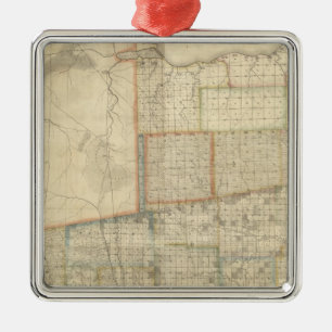 State of Ohio 2 Metal Tree Decoration