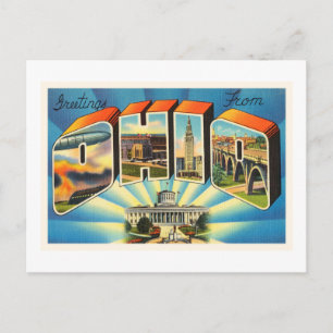 State of Ohio #2 OH Old Vintage Travel Souvenir Postcard