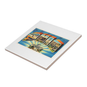 State of Ohio #2 OH Old Vintage Travel Souvenir Tile