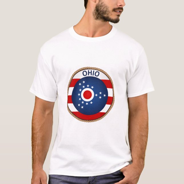 State of Ohio Flag Seal T-Shirt (Front)