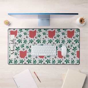 State of Ohio Pattern Name Desk Mat