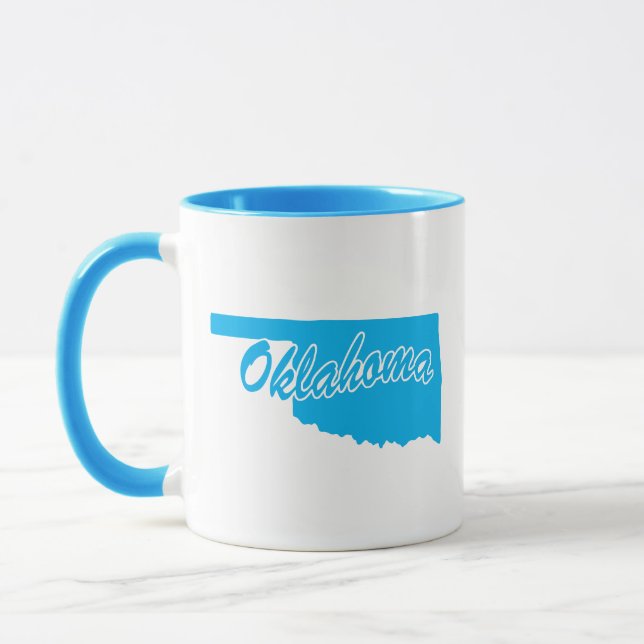 State Of Oklahoma Shape Mug (Left)