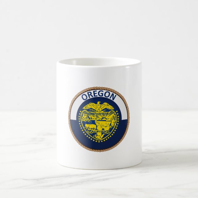 State of Oregon Flag Seal Coffee Mug (Center)