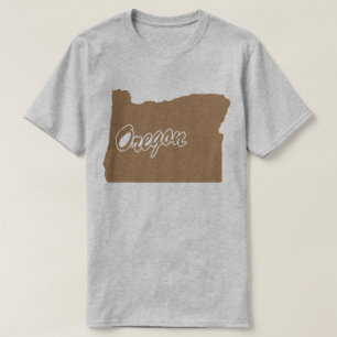 State Of Oregon Shape T-shirt