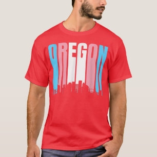 State Of Oregon Trans Pride Flag Transgender T-Shirt