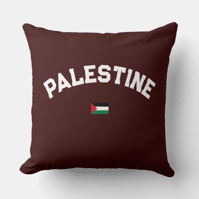 State of Palestine Varsity College University Cushion (Front)