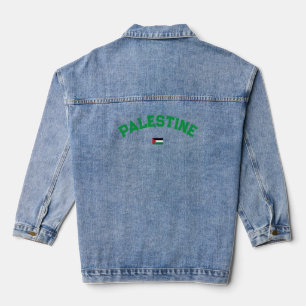 State of Palestine Varsity College University Denim Jacket