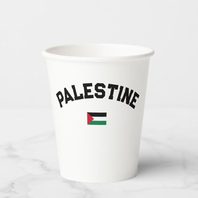 State of Palestine Varsity College University Paper Cups (Front)