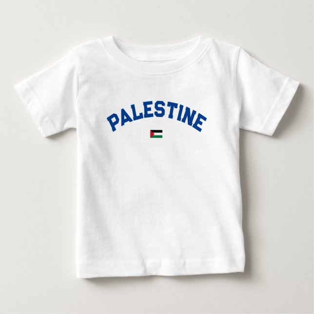 State of Palestine Varsity College University Styl Baby T-Shirt (Front)
