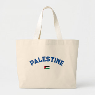 State of Palestine Varsity College University Styl Large Tote Bag