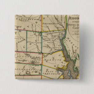 State of Rhode Island 3 15 Cm Square Badge