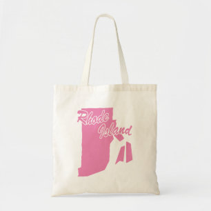 State Of Rhode Island Shape Tote Bag
