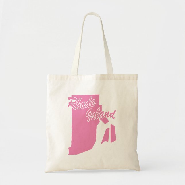 State Of Rhode Island Shape Tote Bag (Front)