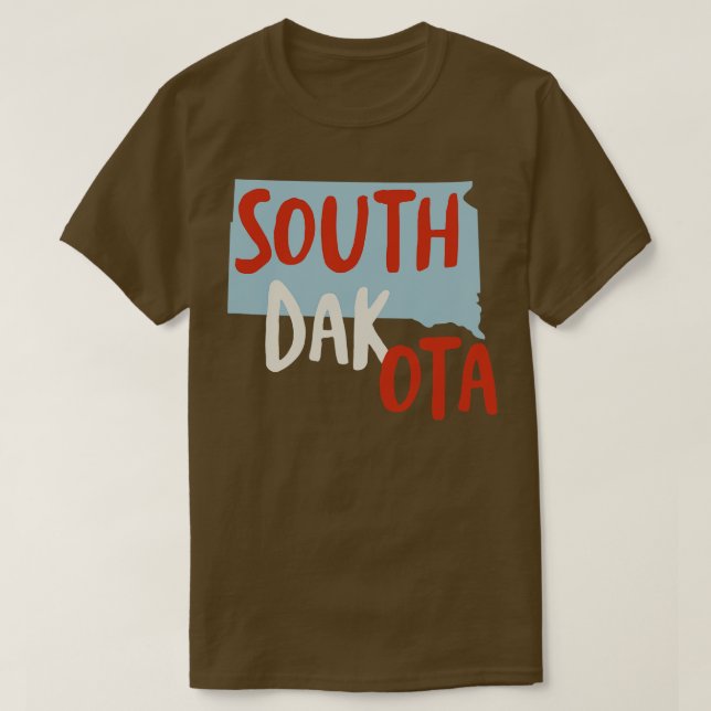 State of South Dakota T-Shirt (Design Front)