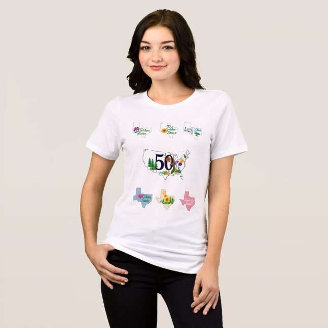 State of Style: 50 States Collection Tri-Blend Shirt (Front Full)