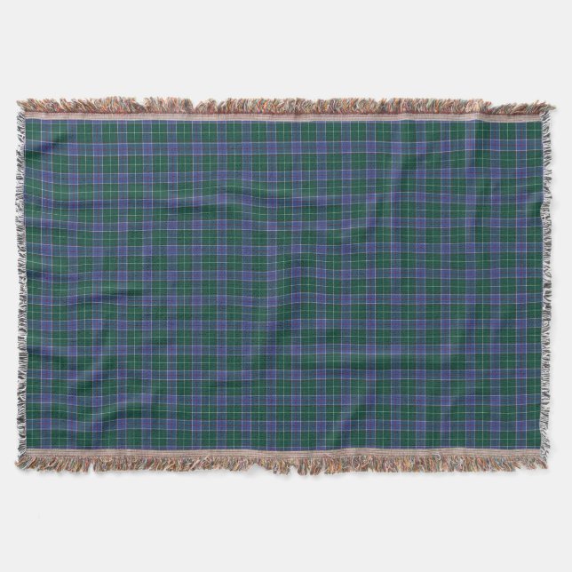 State of Tennessee Tartan Throw Blanket (Front)