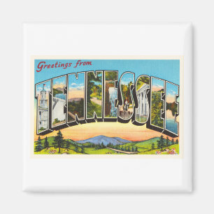 State of Tennessee TN Old Vintage Travel Souvenir Magnet