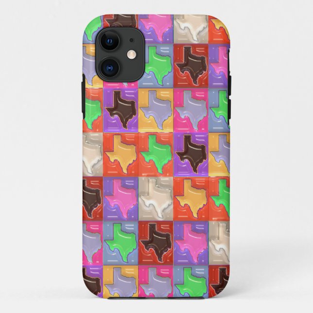 State of Texas Collage Case-Mate iPhone Case (Back)