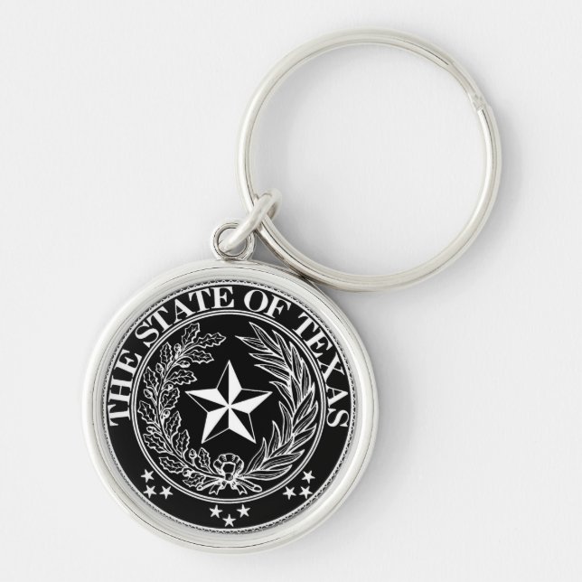 State of Texas Keychain Black Premium (Front)
