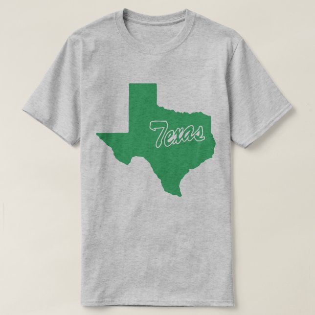 State Of Texas Shape T-shirt (Design Front)