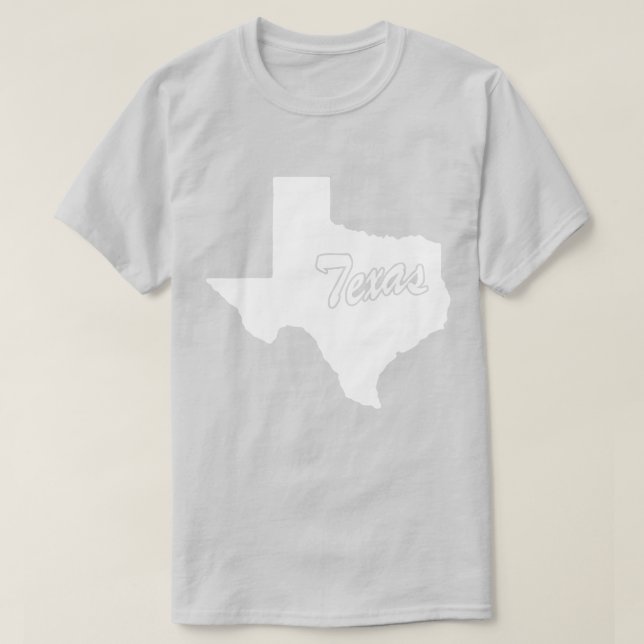 State Of Texas Shape T-shirt (Design Front)