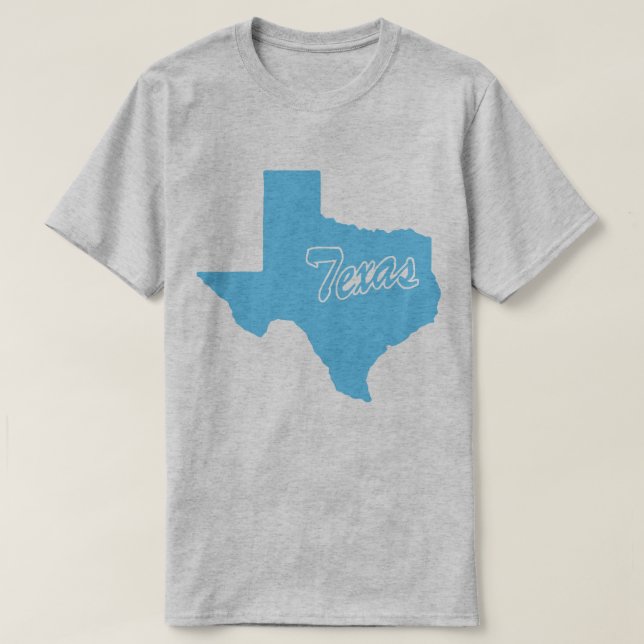 State Of Texas Shape T-shirt (Design Front)