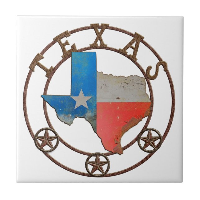 State of Texas Wrought Iron Tile (Front)