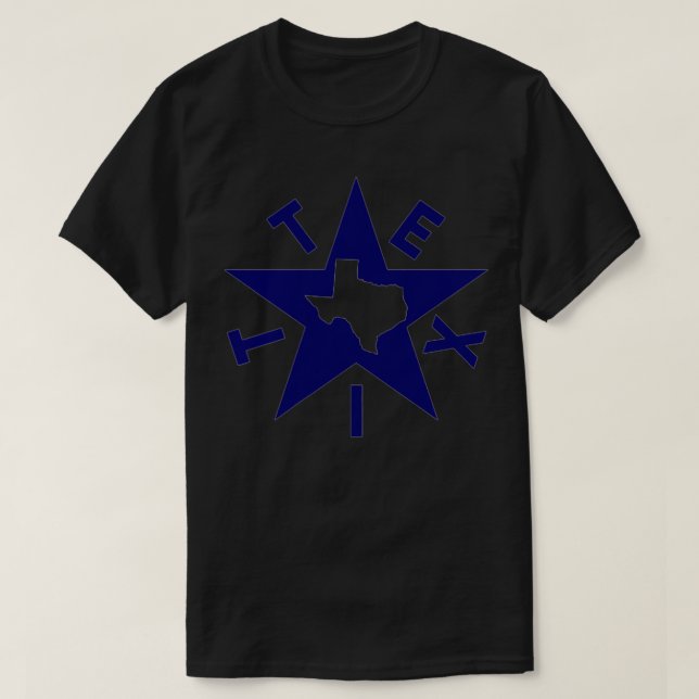 STATE OF TEXAS ZAVALA FLAG LONE STAR TEXIT SECESSI T-Shirt (Design Front)