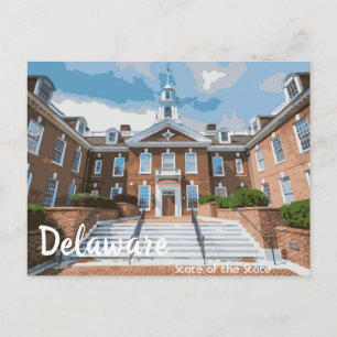 State of the State Delaware Postcard