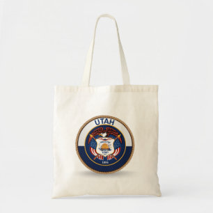 State of Utah Flag Seal Tote Bag