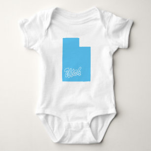 State Of Utah Shape Baby Bodysuit