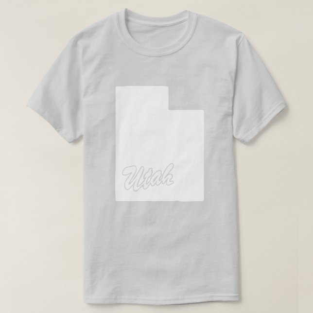 State Of Utah Shape T-shirt (Design Front)