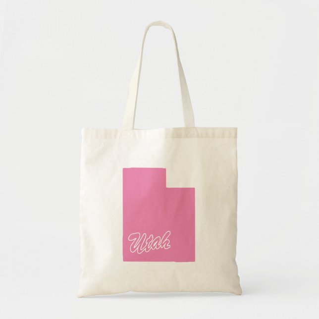 State Of Utah Shape Tote Bag (Front)