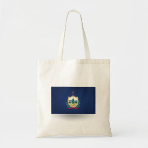 State of Vermont Flag Tote Bag