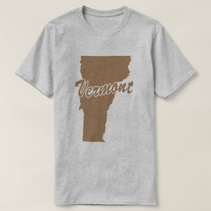 State Of Vermont Shape T-shirt