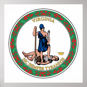 State of Virginia great seal Poster