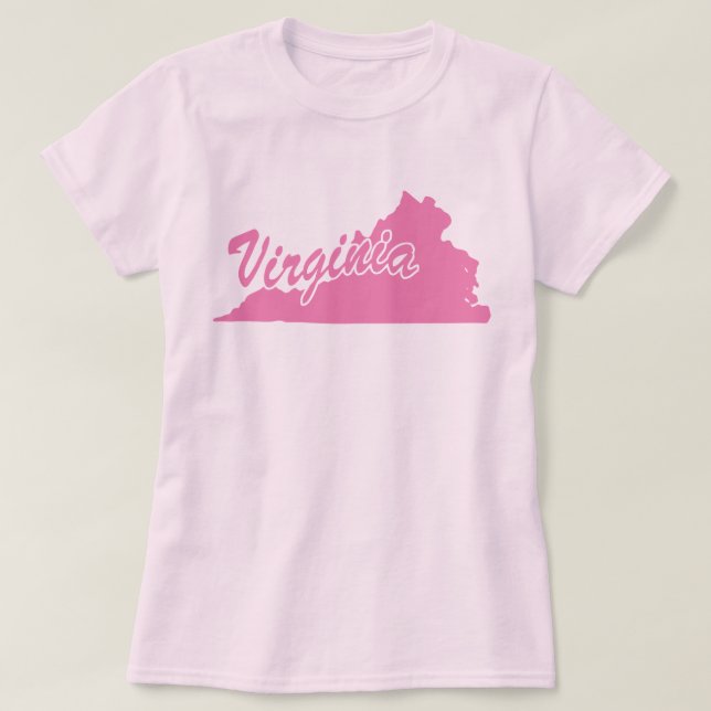 State Of Virginia Shape T-shirt (Design Front)