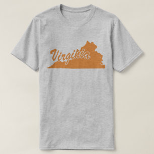 State Of Virginia Shape T-shirt