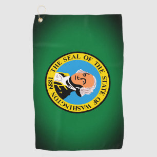 State of Washington Flag Golf Towel