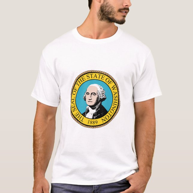 State of Washington Flag Seal T-Shirt (Front)