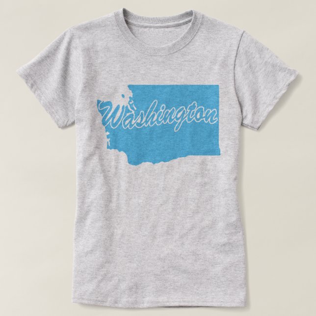State Of Washington Shape T-shirt (Design Front)