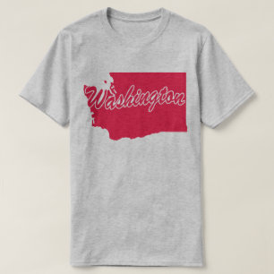 State Of Washington Shape T-shirt